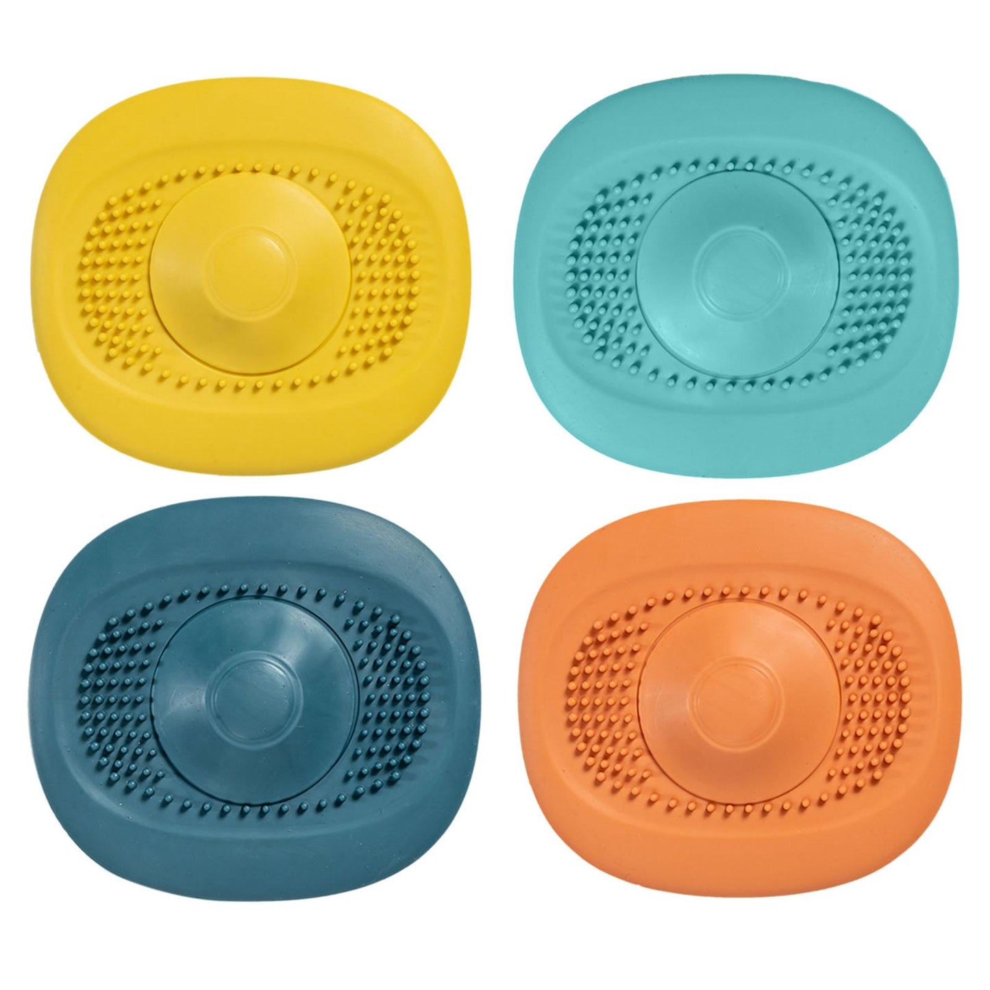 Tpr Silicone Strainer Diverse Needs Vortex for Household Cleaning Bathtub yellow