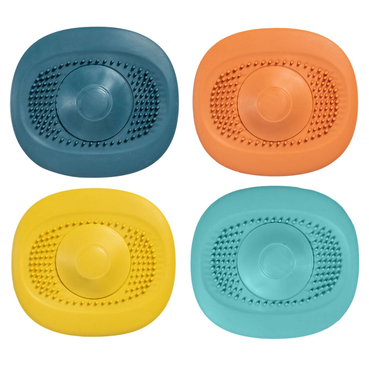 Tpr Silicone Strainer Diverse Needs Vortex for Household Cleaning Bathtub yellow