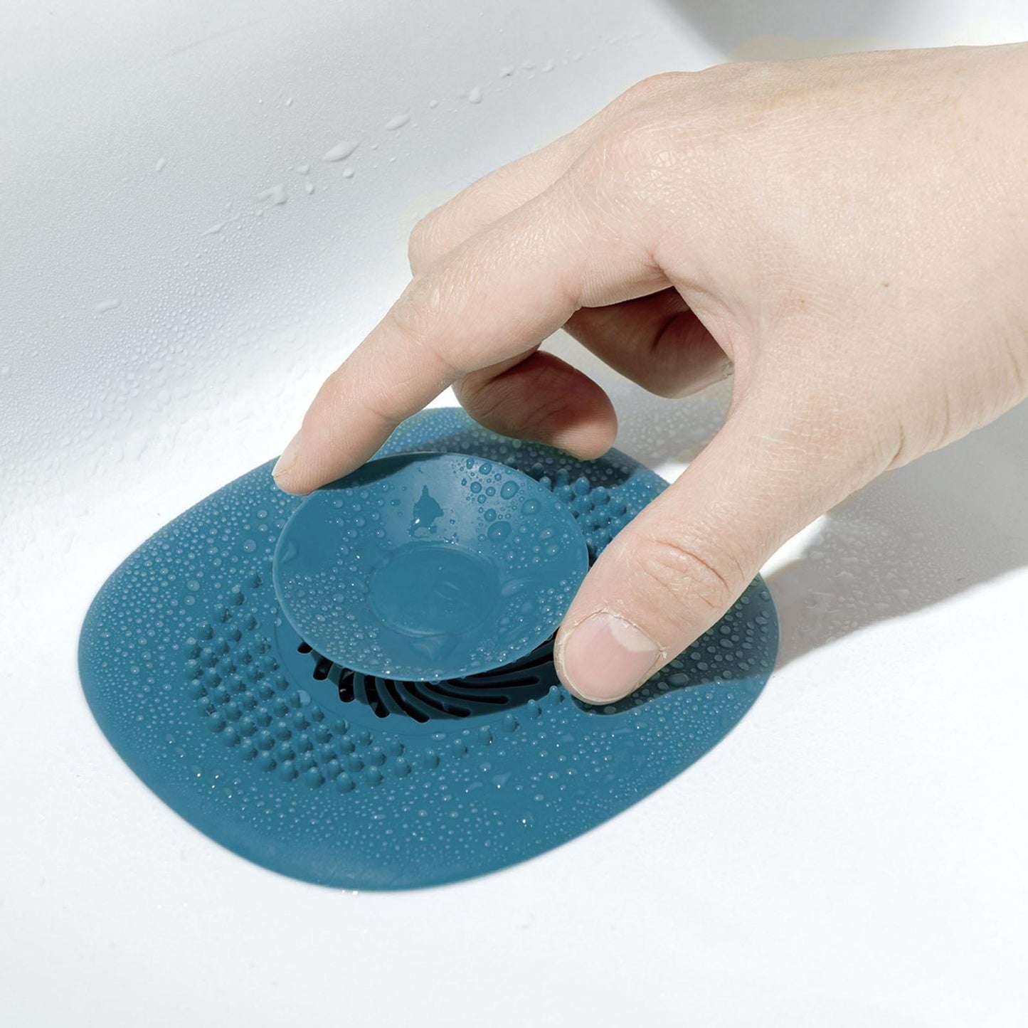 Tpr Silicone Strainer Diverse Needs Vortex for Household Cleaning Bathtub blue