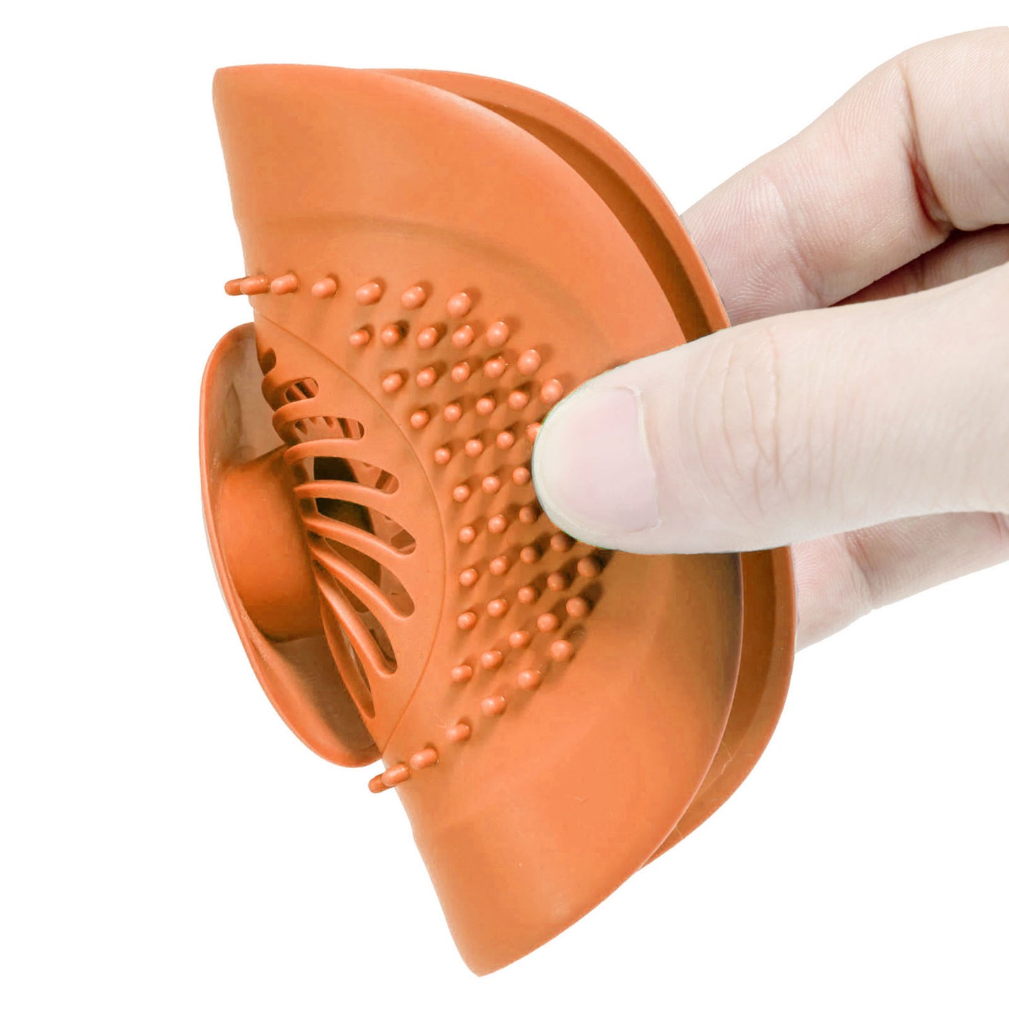 Tpr Silicone Strainer Diverse Needs Vortex for Household Cleaning Bathtub orange