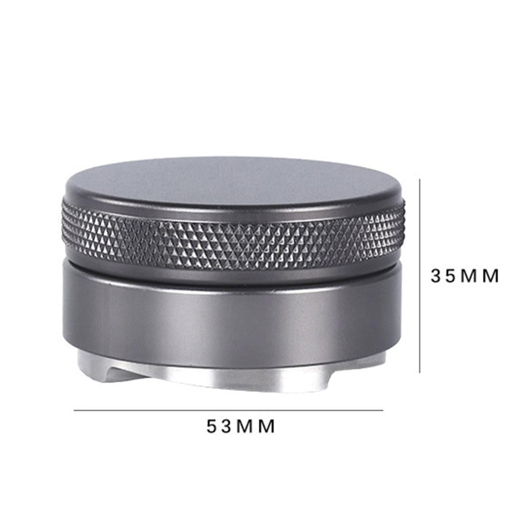 Zinc Alloy Coffee Distributor Coffee Powder Hammer Leveler Tool Hand Tampers 53mm Gray
