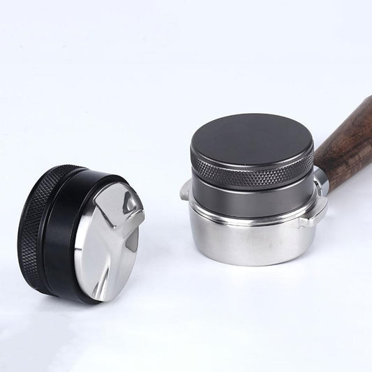 Zinc Alloy Coffee Distributor Coffee Powder Hammer Leveler Tool Hand Tampers 58mm Black