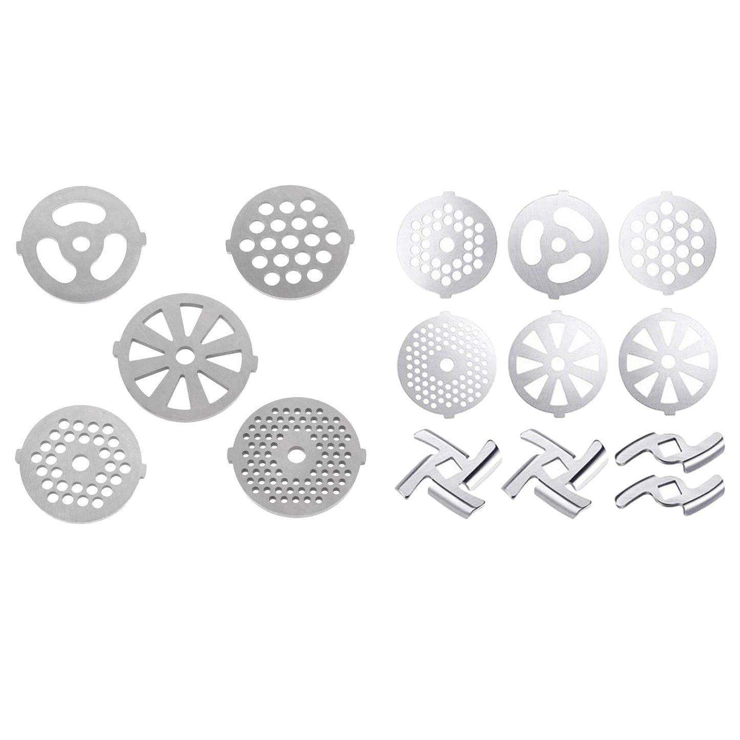 Food Grinder Blade Cutter Disc Various Thicknesses for Kitchen 5 Pieces