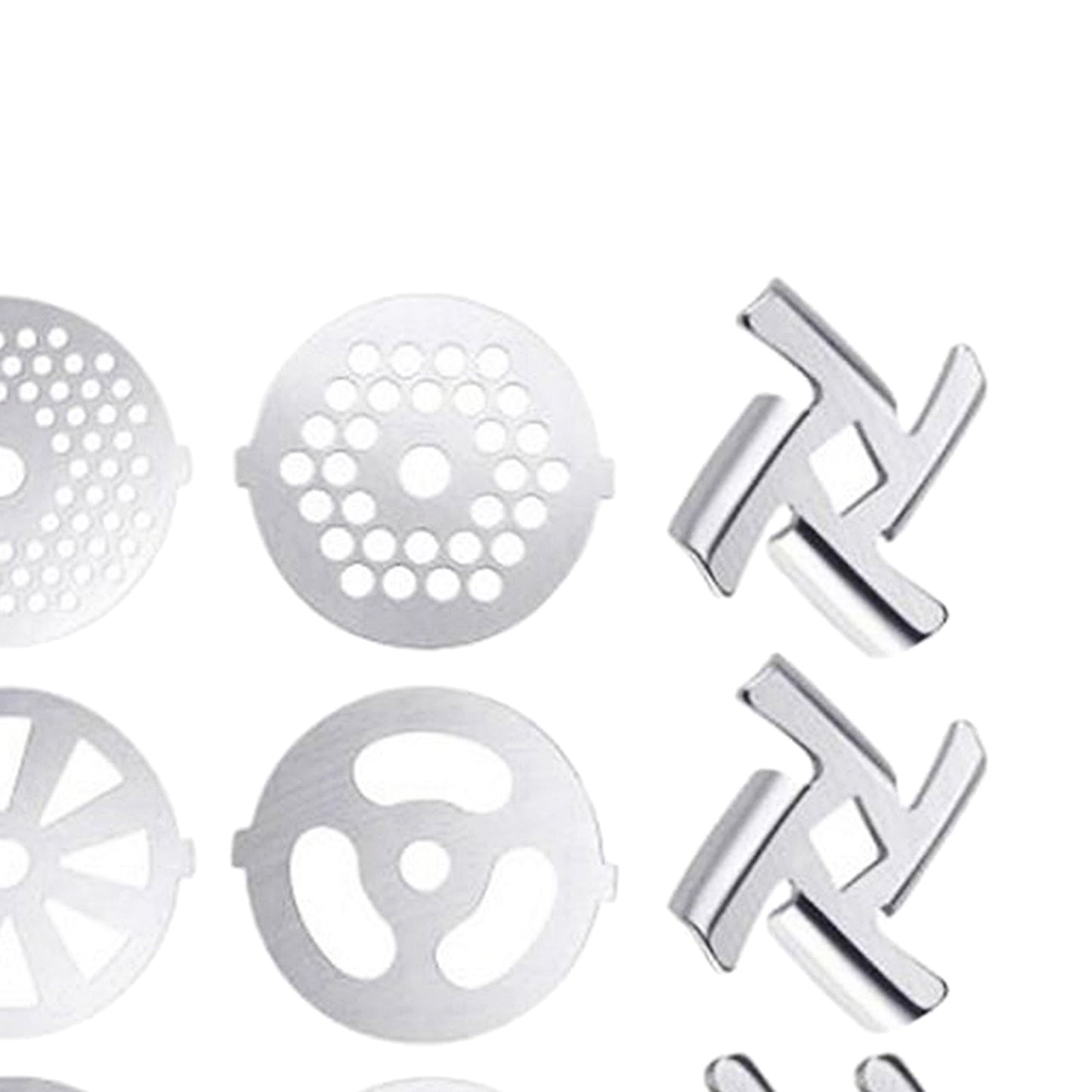 Food Grinder Blade Cutter Disc Various Thicknesses for Kitchen 10 Pieces