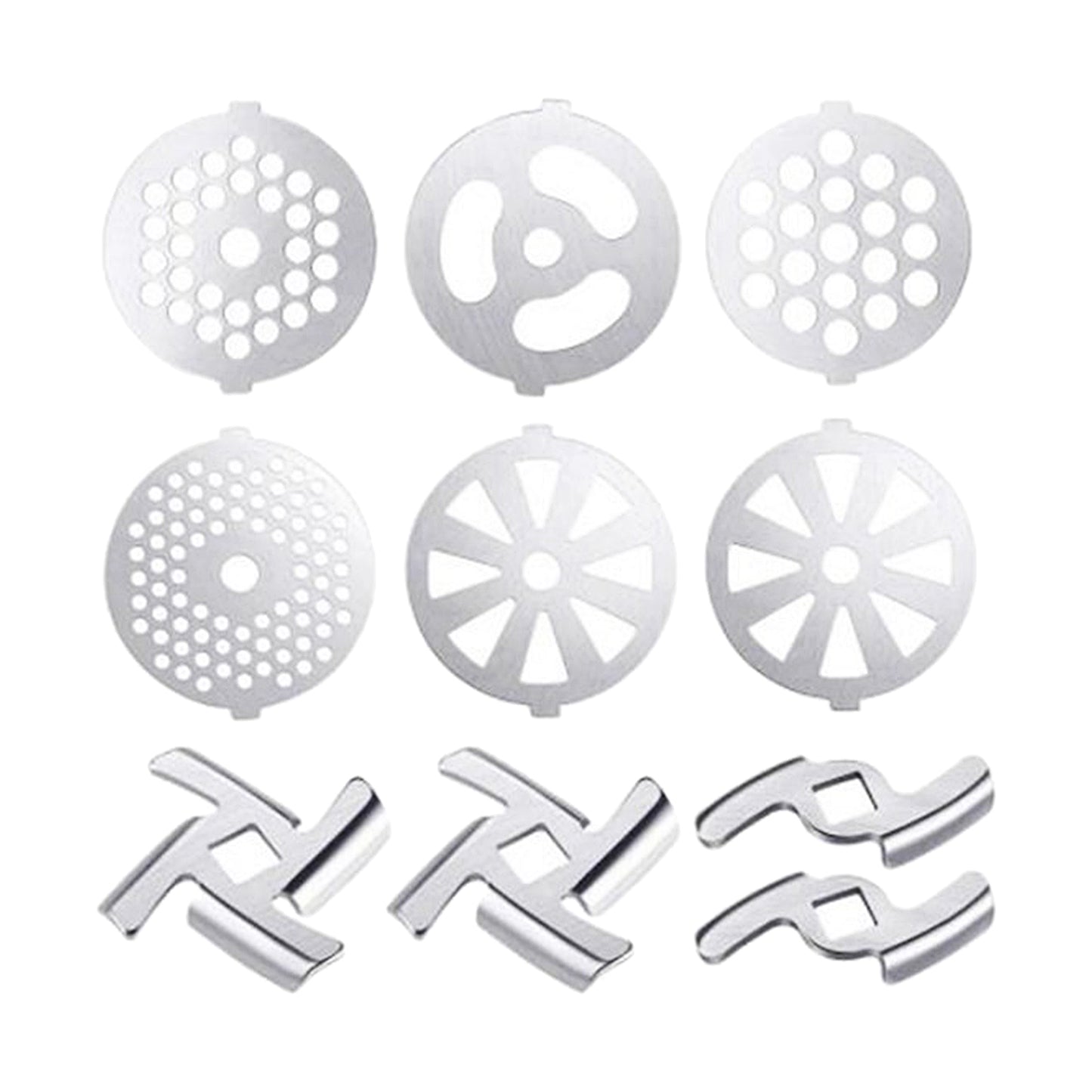 Food Grinder Blade Cutter Disc Various Thicknesses for Kitchen 10 Pieces