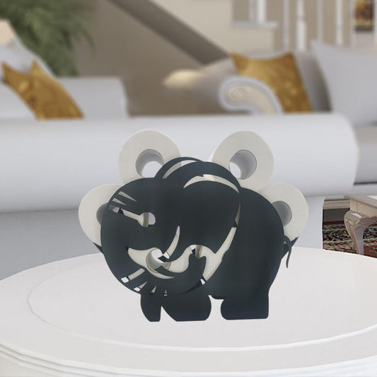 Iron Toilet Roll Holder Unique Free Standing for Kitchen Home Bathroom 36.5x12x27cm
