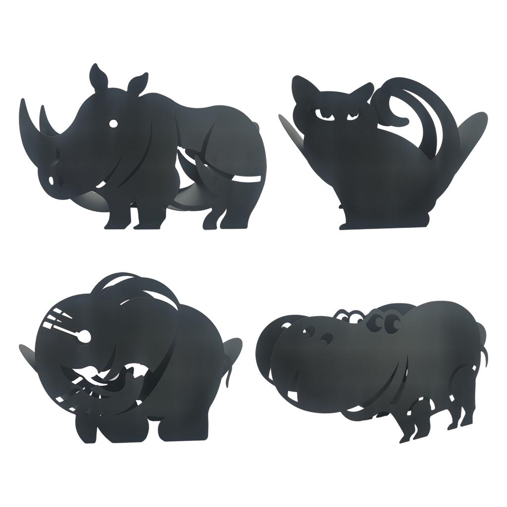 Iron Toilet Roll Holder Unique Free Standing for Kitchen Home Bathroom 36.5x12x27cm