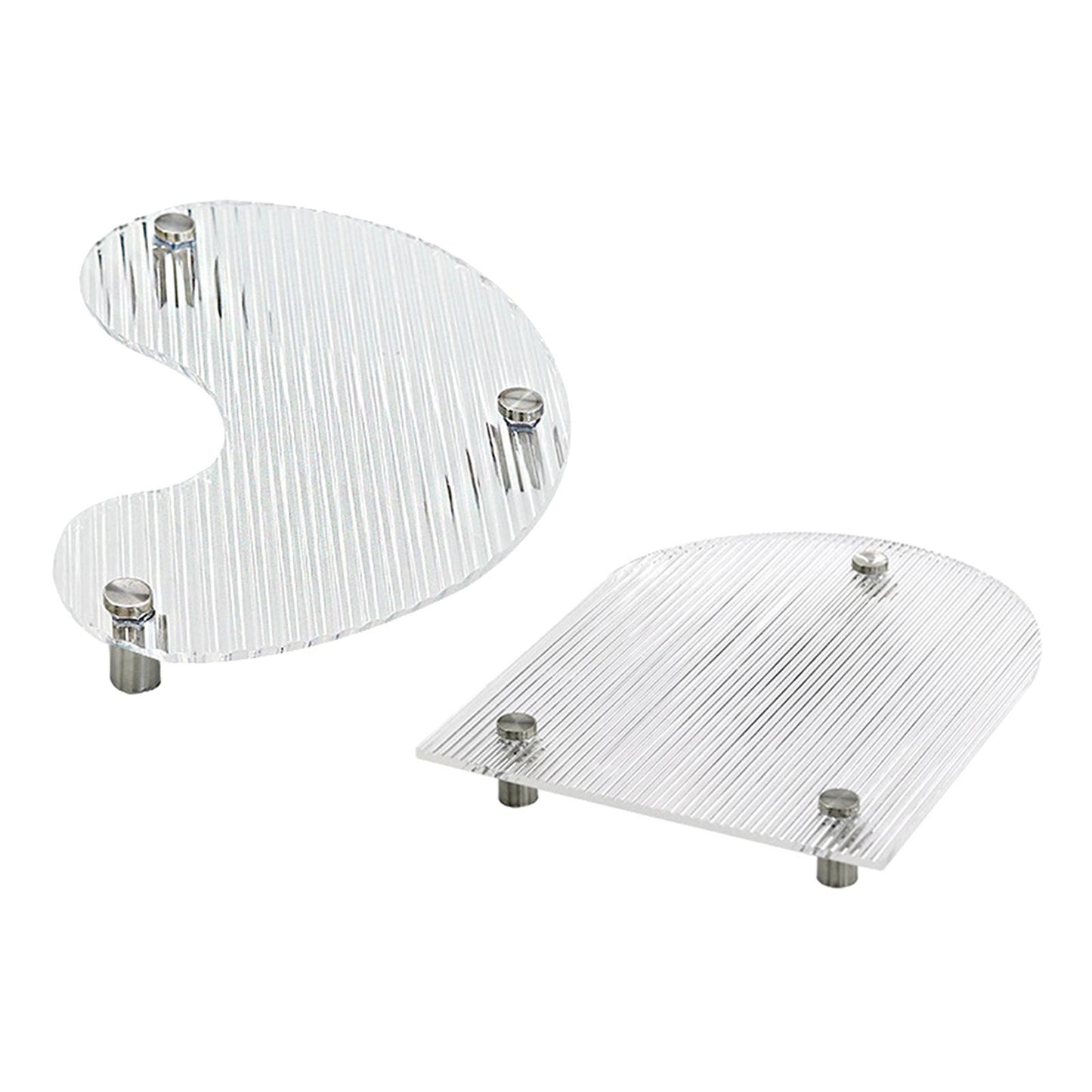 Clear Storage Tray Organizer Decoration Acrylic for Breakfast Office Dessert U-shaped
