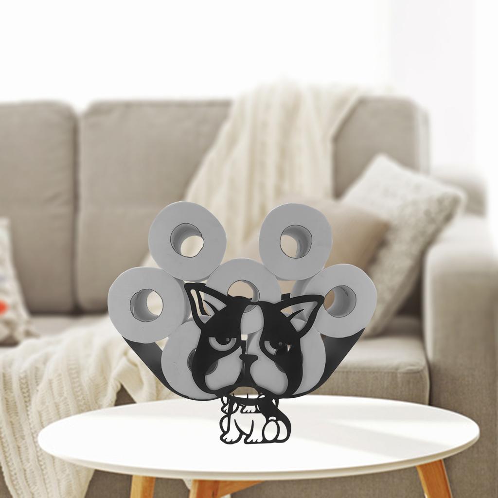 Toilet Roll Holder Paper Stand Free Standing Cute Novelty Animal-shaped Home Dog