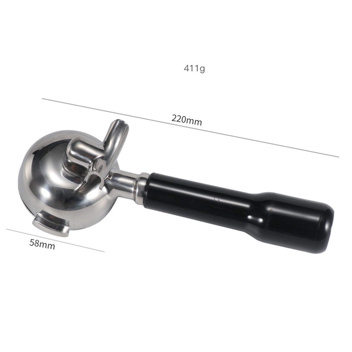1PC 58mm Coffee Bottomless Portafilter Fine Filter Holder Supplies Parts H