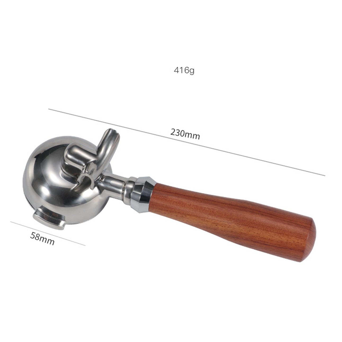 1PC 58mm Coffee Bottomless Portafilter Fine Filter Holder Supplies Parts K