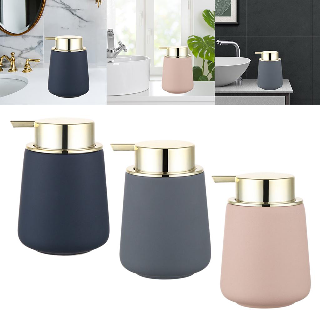 Portable Soap Dispenser Hand Sanitizer Bottle Press Bottle for Bathroom Dark Blue