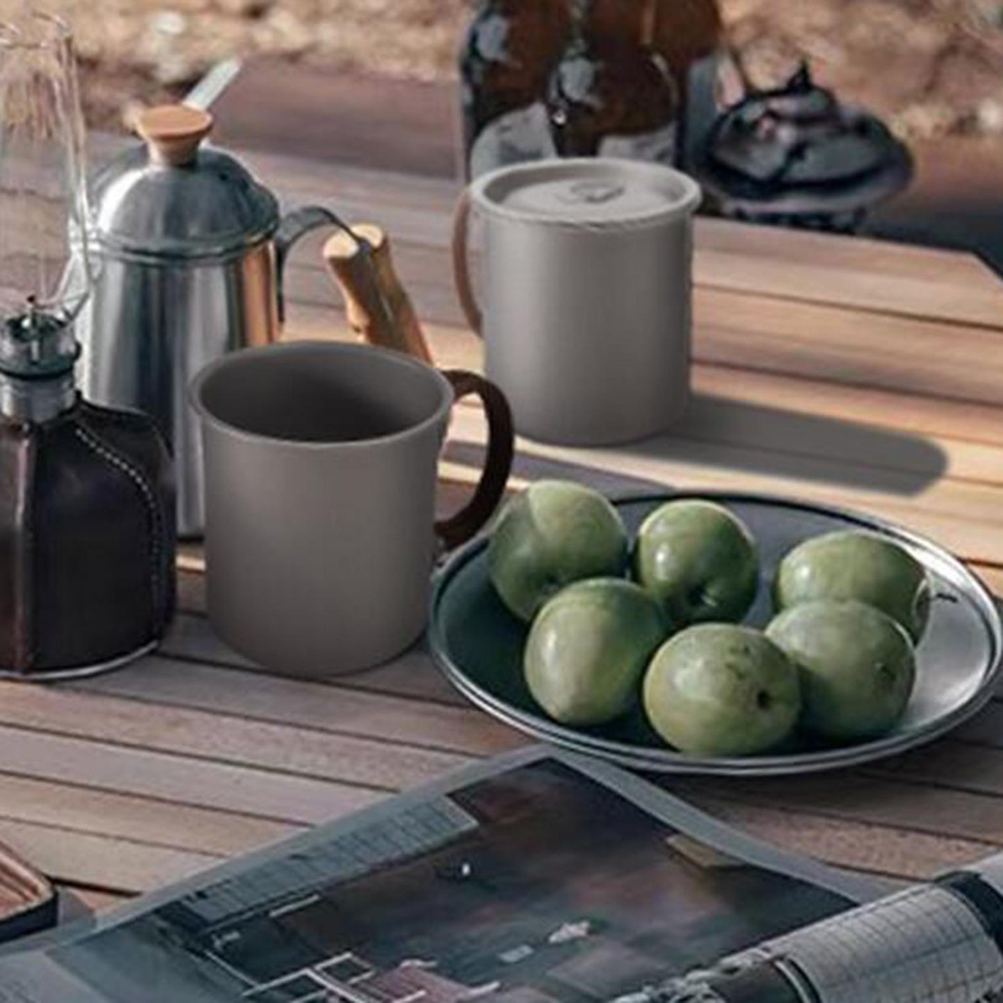 Reusable Titanium Cup Beverages Milk Coffee Mug for Outdoor Cookware Fishing