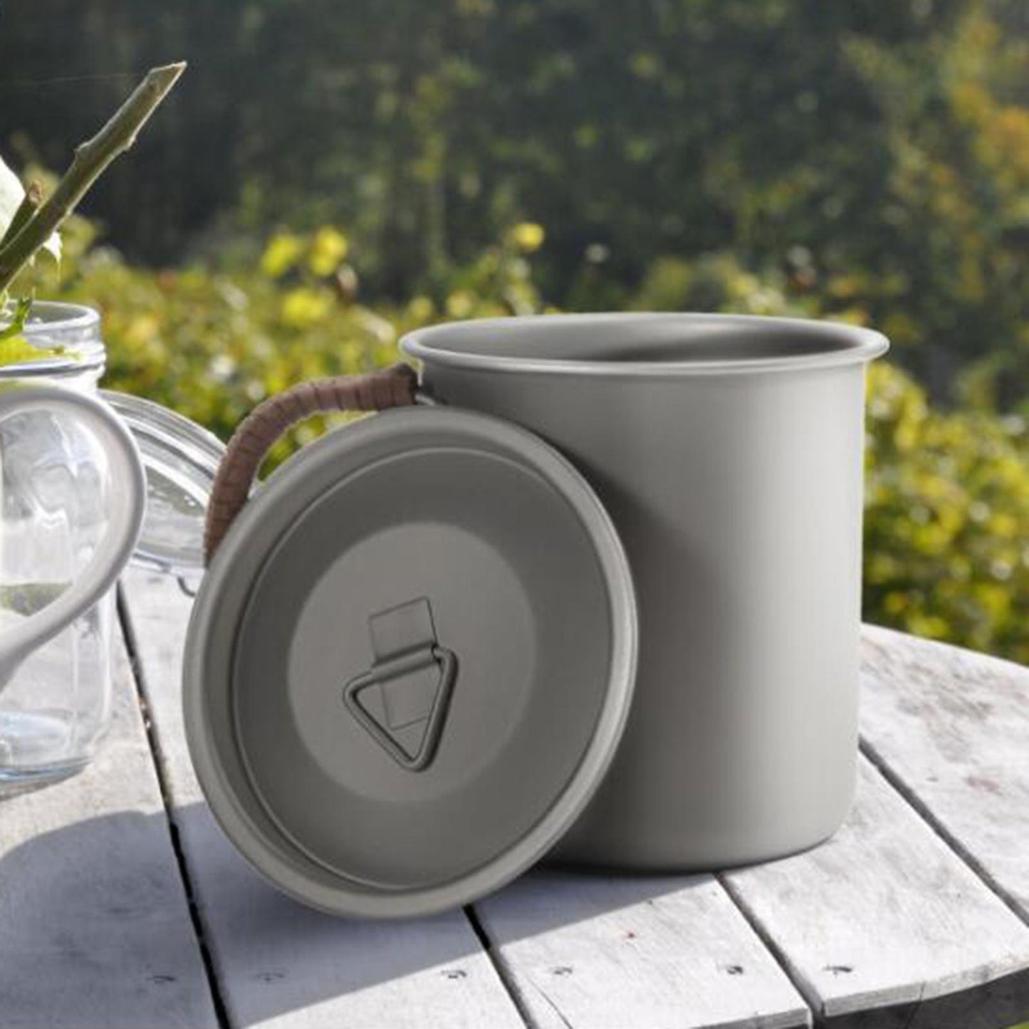 Reusable Titanium Cup Beverages Milk Coffee Mug for Outdoor Cookware Fishing