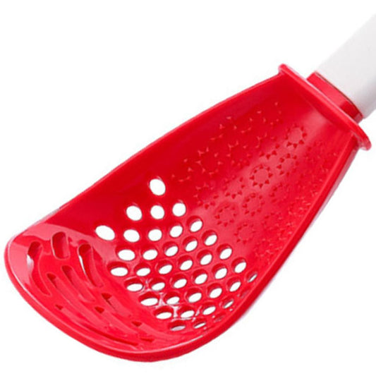 Cooking Spatula Utensil Heat-Resistant Lightweight for Squeeze Filter red