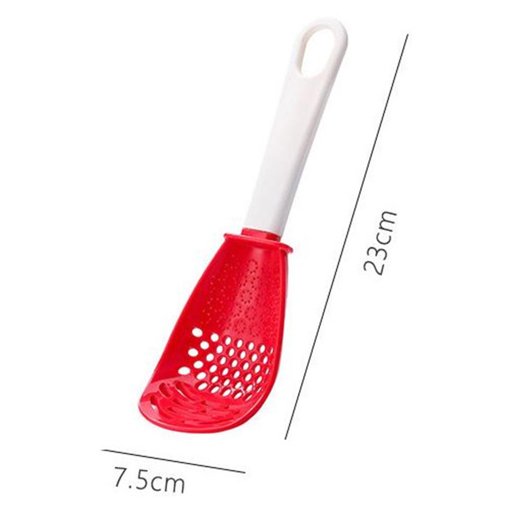 Cooking Spatula Utensil Heat-Resistant Lightweight for Squeeze Filter red