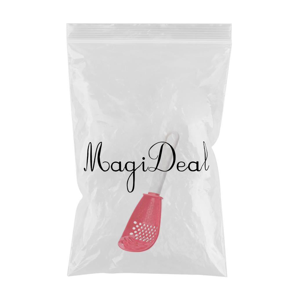 Cooking Spatula Utensil Heat-Resistant Lightweight for Squeeze Filter red