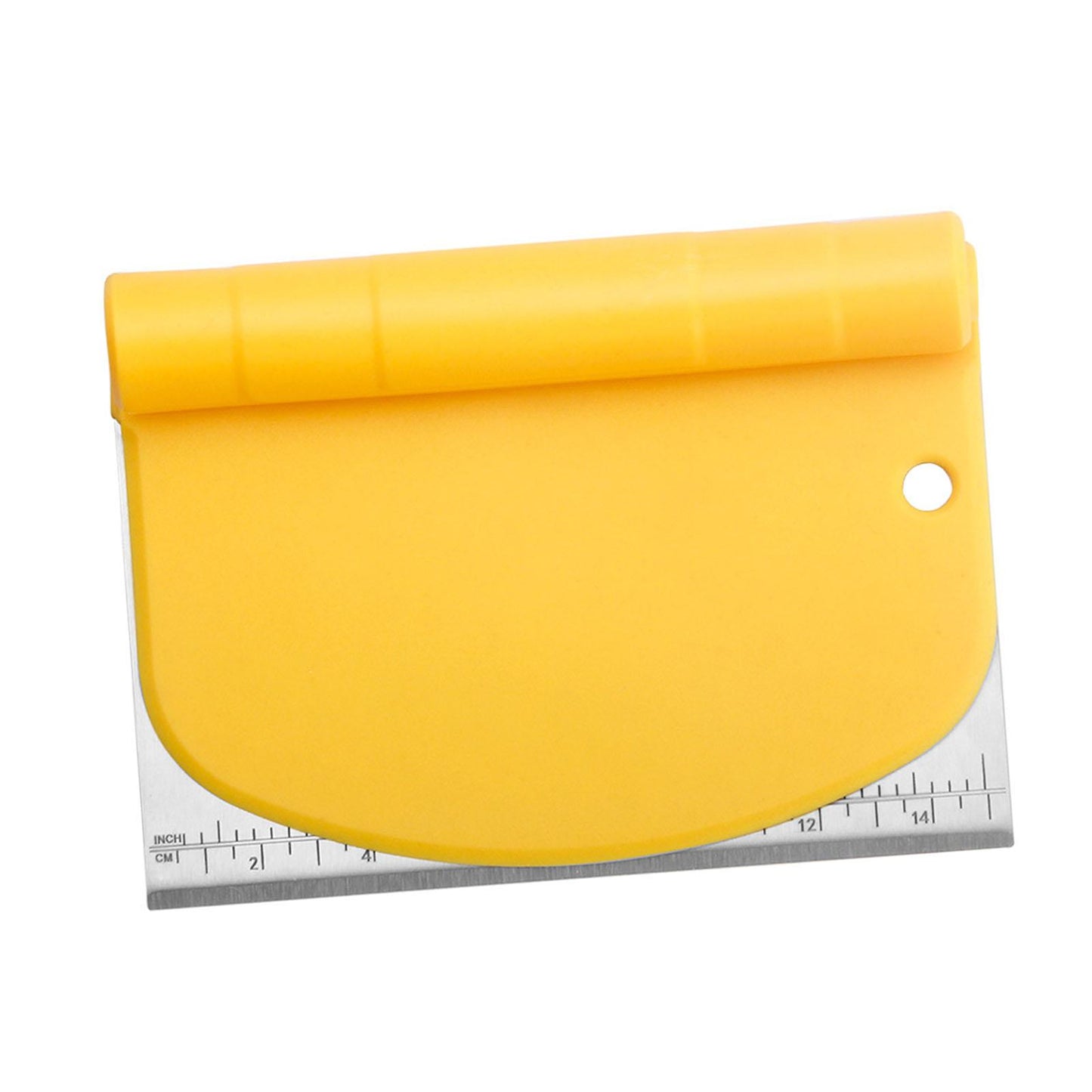 Stainless Steel Scraper Long Life PE Rubber for Kitchen Utensil Pastry Meat