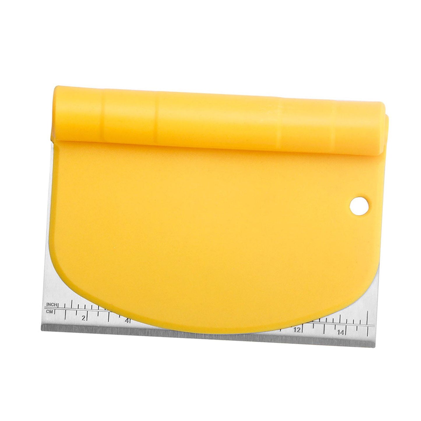 Stainless Steel Scraper Long Life PE Rubber for Kitchen Utensil Pastry Meat