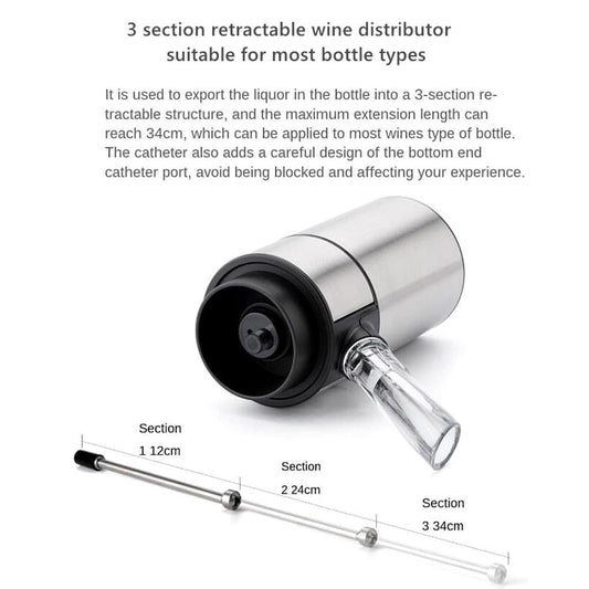 Electric Wine Aerator Pourer Accelerated Oxidation for Red White Wine Lovers