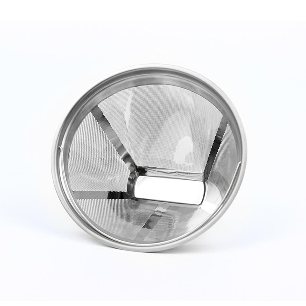 Stainless Steel Reusable Coffee Filter Basket 4 Cone Permanent for DL-Kf800
