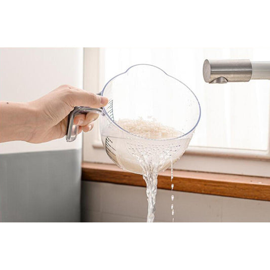 Kitchen Household Plastic Rice Bucket Household Organizer Storage Case Blue