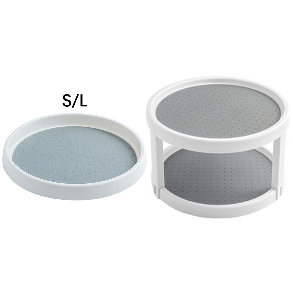 Turntable Lazy Susan Cabinet Organizer Makeup Organizer for Countertop Single Layer L