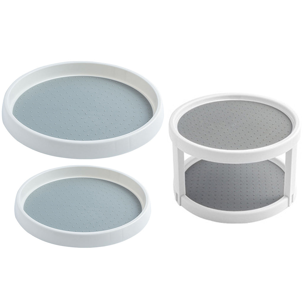 Turntable Lazy Susan Cabinet Organizer Makeup Organizer for Countertop Single Layer L