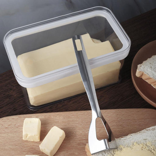 Butter Sealed Box Transparent 900ml Set for Dessert Cheese Baking Material