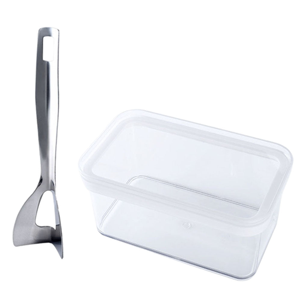 Butter Sealed Box Transparent 900ml Set for Dessert Cheese Baking Material