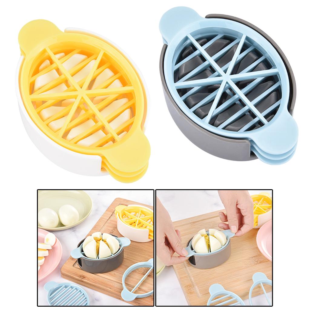 Egg Slicer Multifunctional Cutting Food for Cooking Soft Fruits yellow