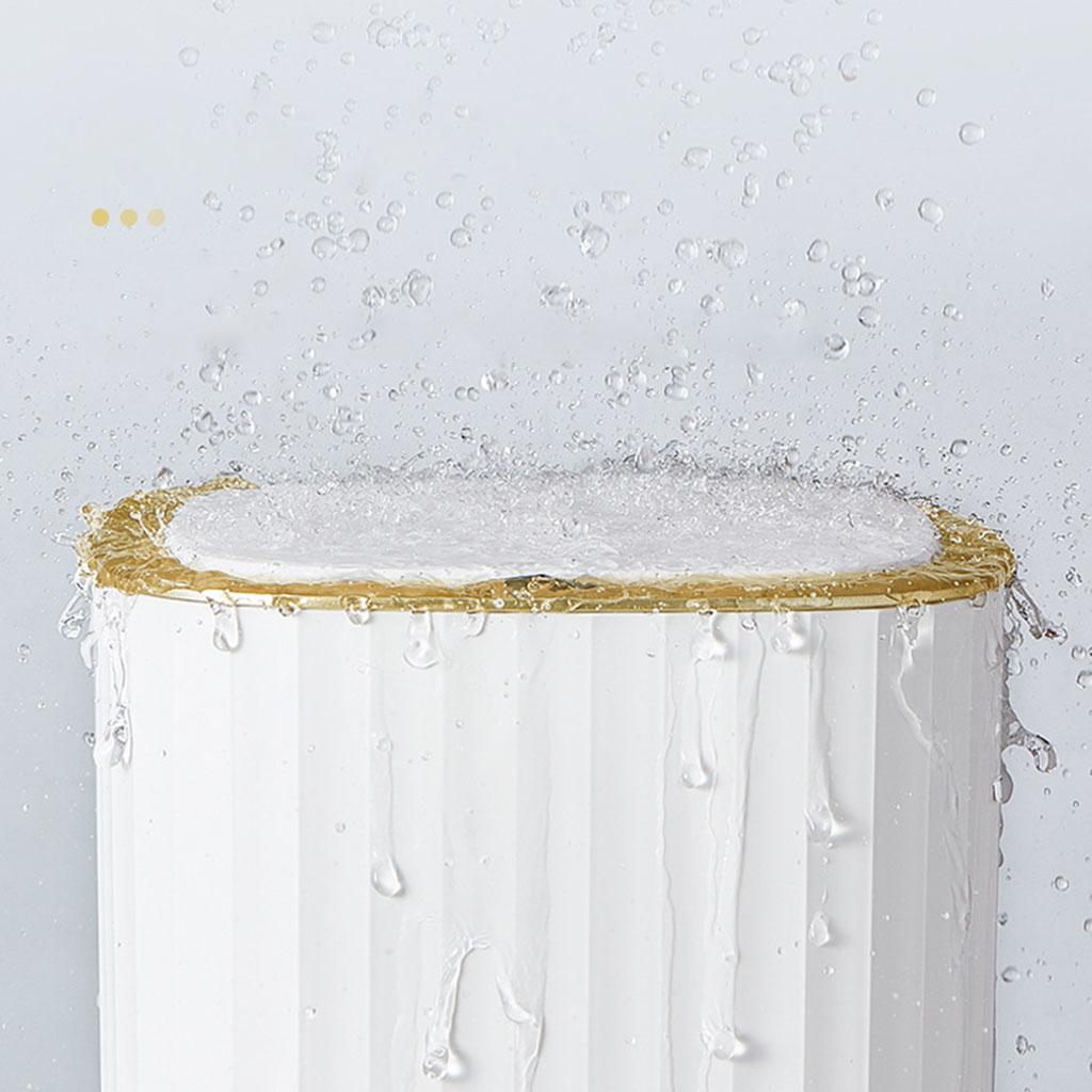 Automatic Trash Can 12L Lock in Odor Garbage Bin for Bathroom Room Bedroom
