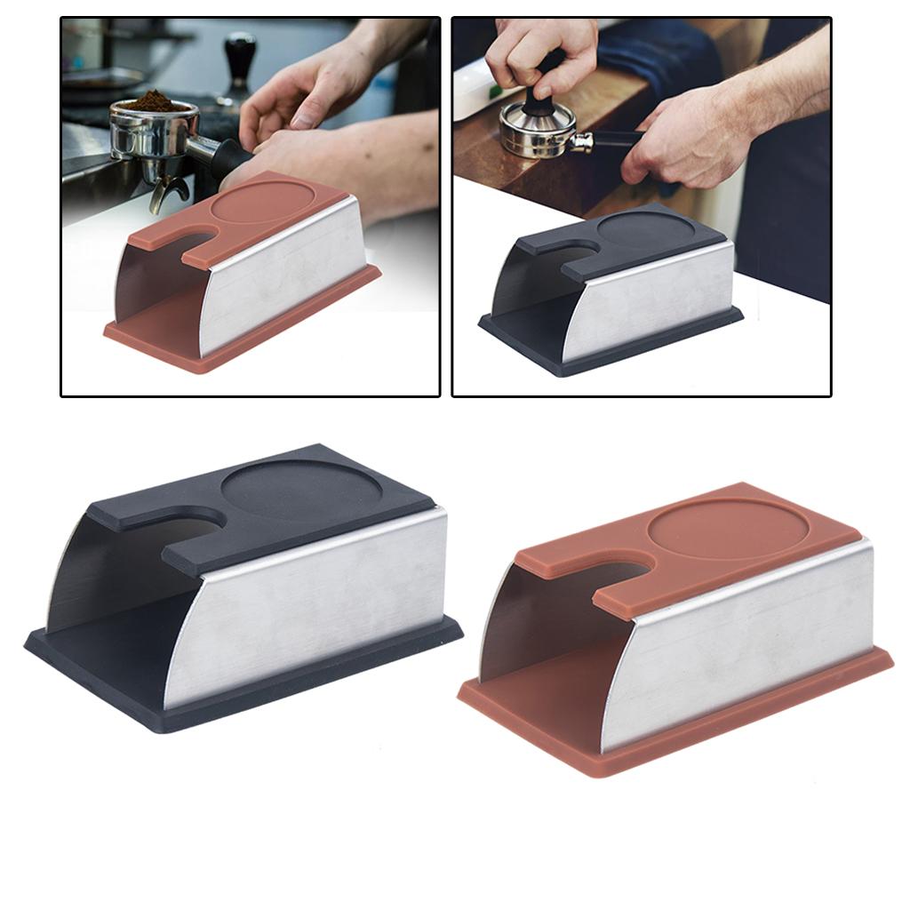 Coffee Tamper Mat Practical Pressing Device Manual Stable for for Espresso Brown