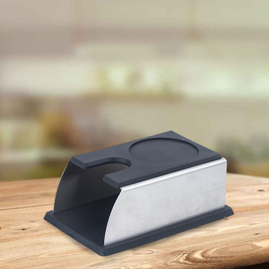 Coffee Tamper Mat Practical Pressing Device Manual Stable for for Espresso Black