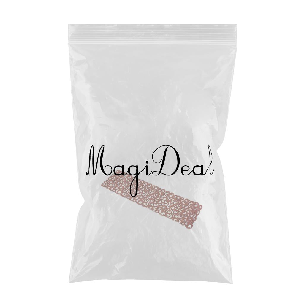 Hollow Placemats Rectangle Felt Decorations for Home Desk Brown