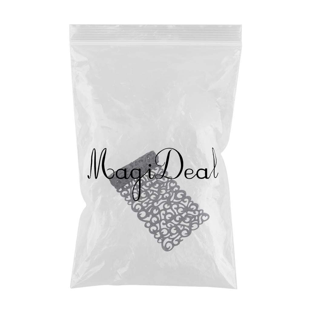 Hollow Placemats Rectangle Felt Decorations for Home Desk Dark gray