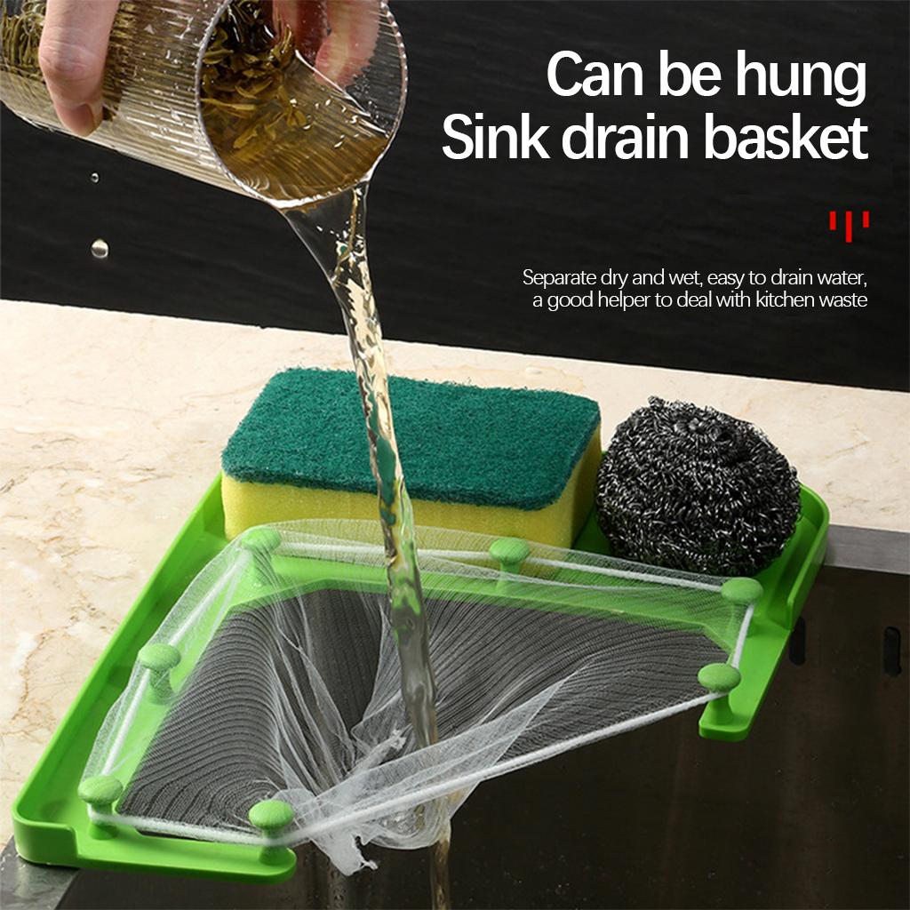 Sink Strainer Disposal Tripod Anti-Clogging Garbage Stopper Food Catcher Green