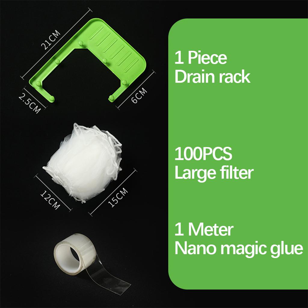 Sink Strainer Disposal Tripod Anti-Clogging Garbage Stopper Food Catcher Green