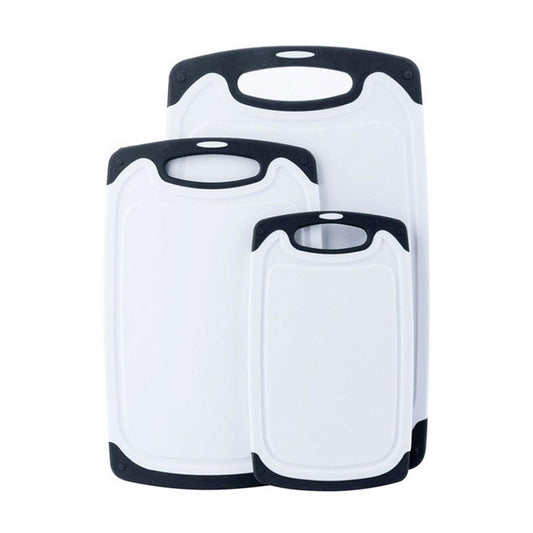 3 Piece Chopping Board Food Grade Plastic convenient Storage for Dining