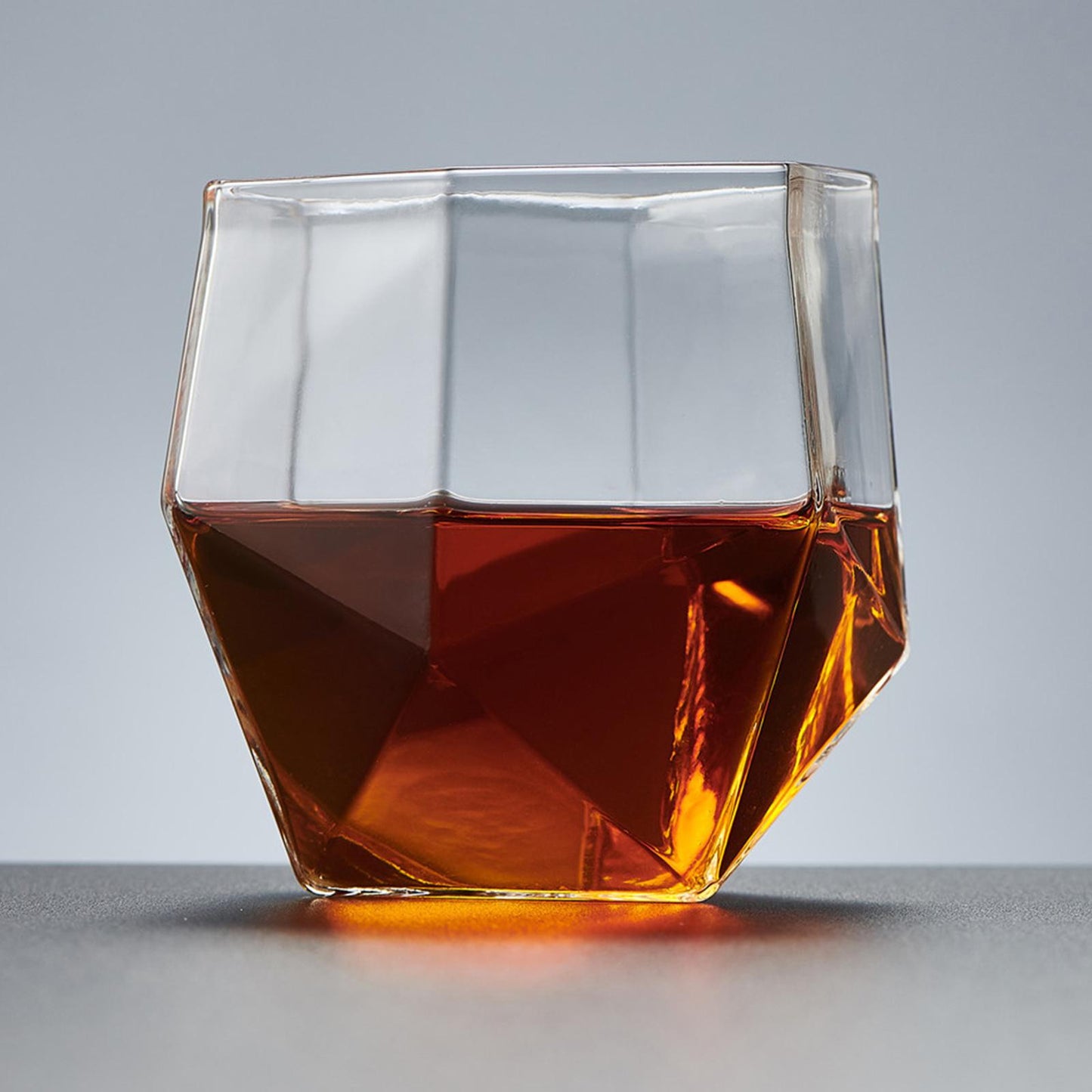 Triangle Flip Cup High Borosilicate Geometric Flip Cup for Kitchen Bar