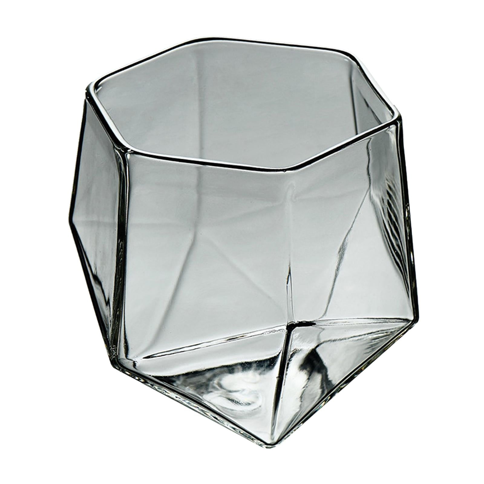 Triangle Flip Cup High Borosilicate Geometric Flip Cup for Kitchen Bar