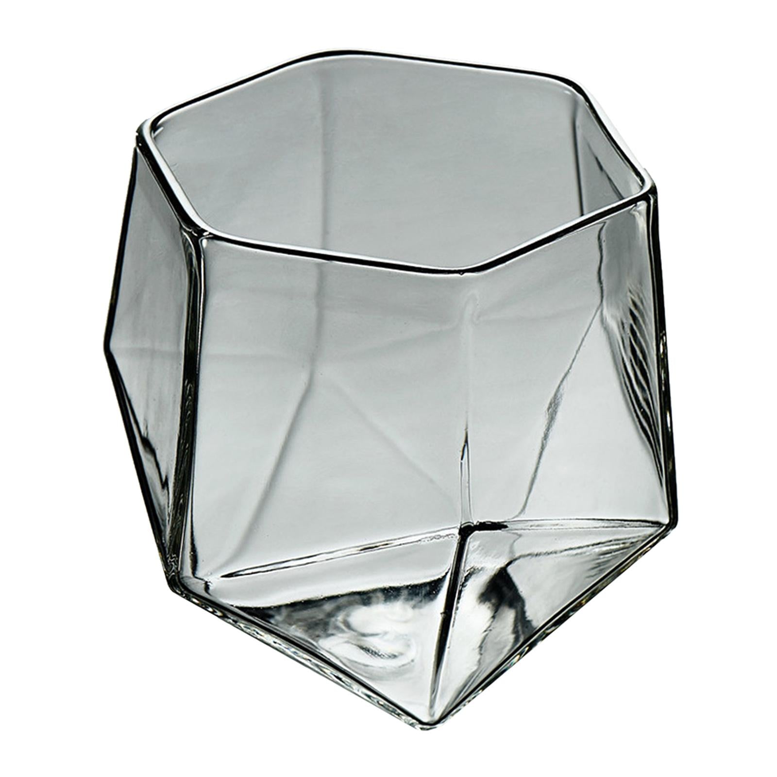 Triangle Flip Cup High Borosilicate Geometric Flip Cup for Kitchen Bar