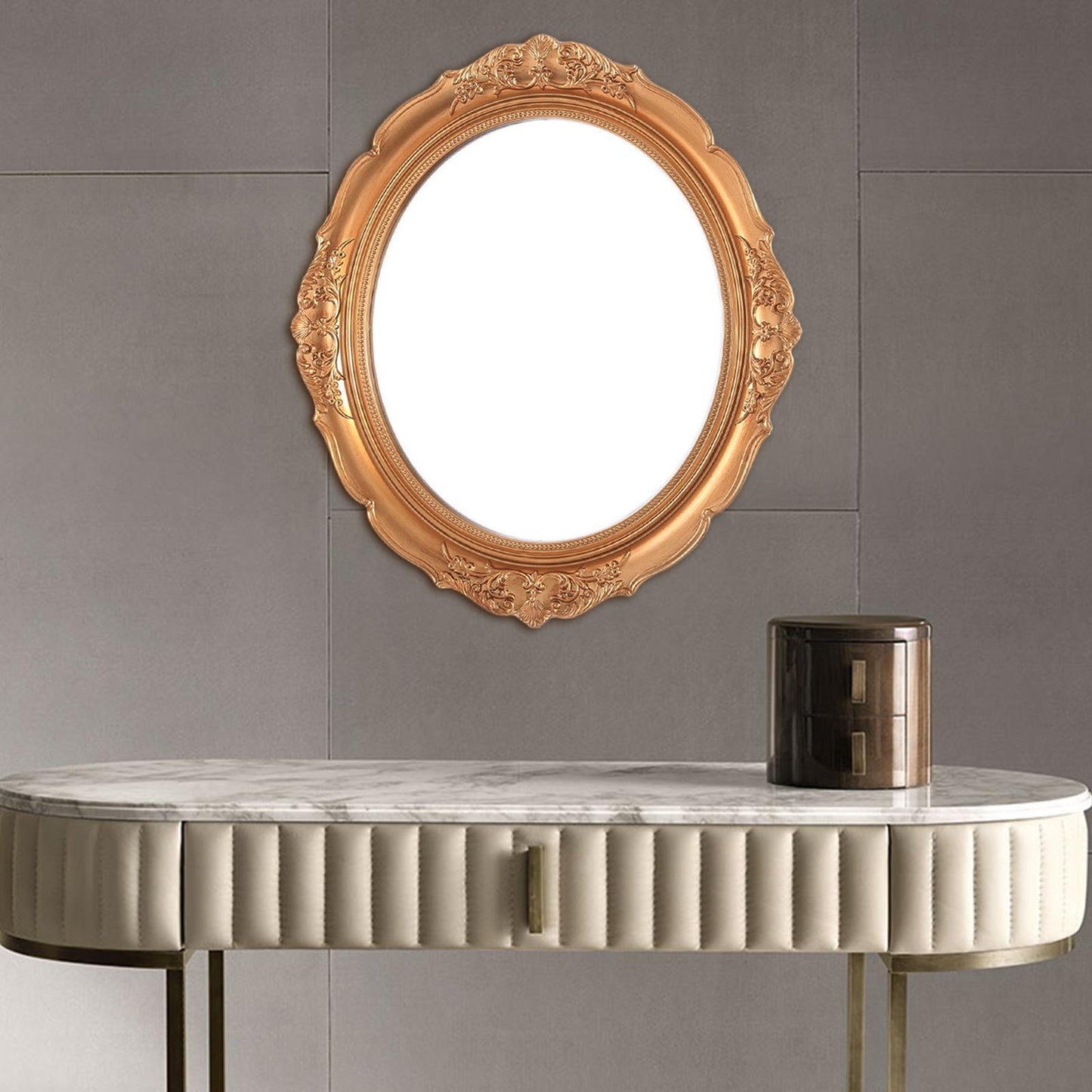 Antique Gold Mirror Vanity Mirror Golden Wall Mirror for Wall Decorative