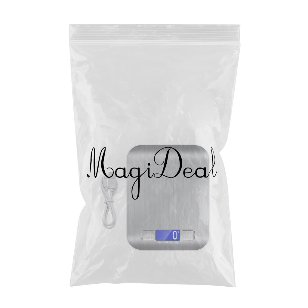 Portable Digital Electronic Kitchen Food Diet Postal Scale  White 10kg 1g