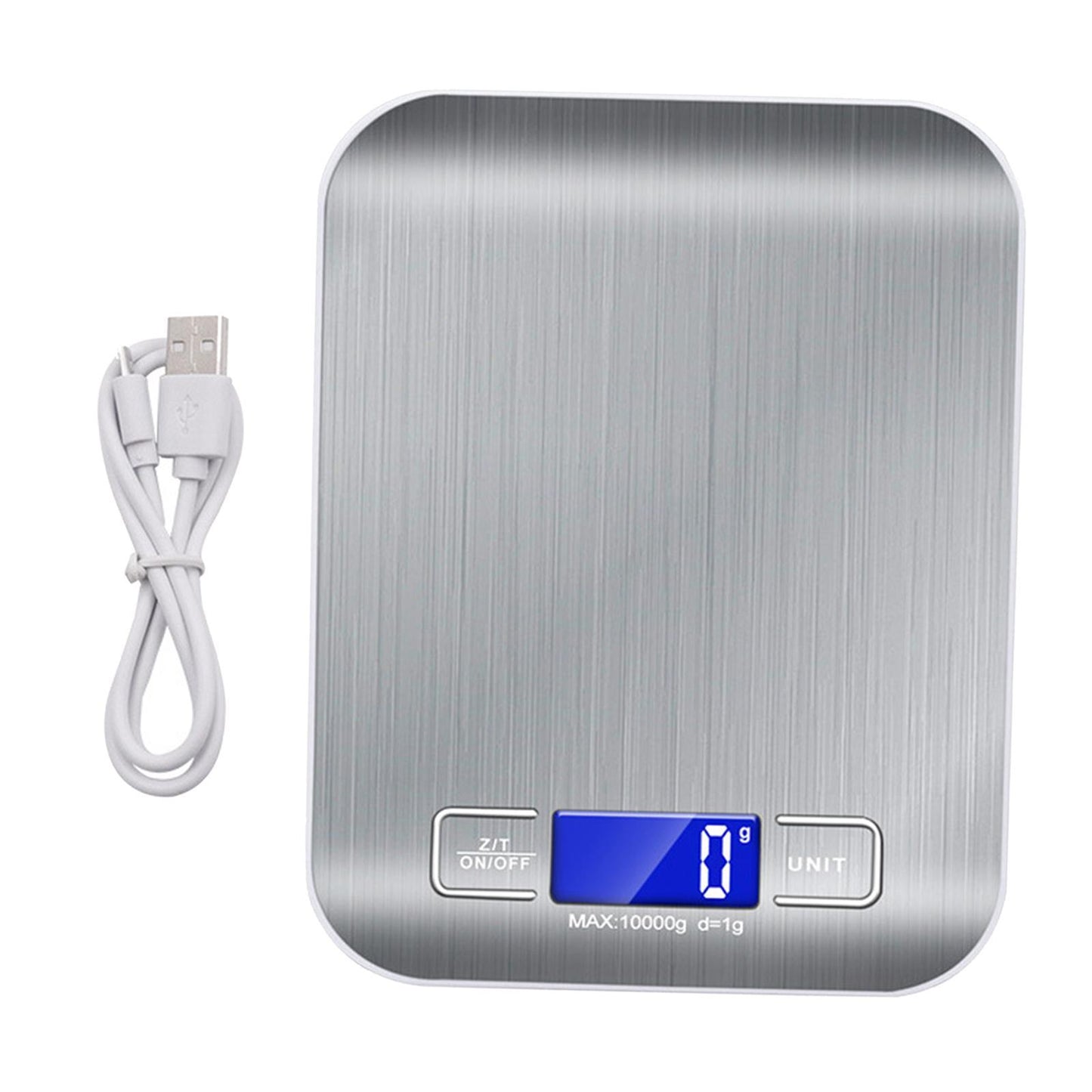 Portable Digital Electronic Kitchen Food Diet Postal Scale  White 10kg 1g
