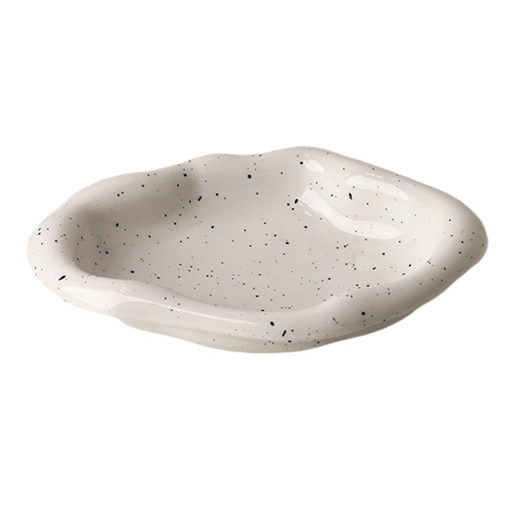 Decorative Jewelry Tray Ceramic Household Cake Tray for Table dinner Kitchen Irregular