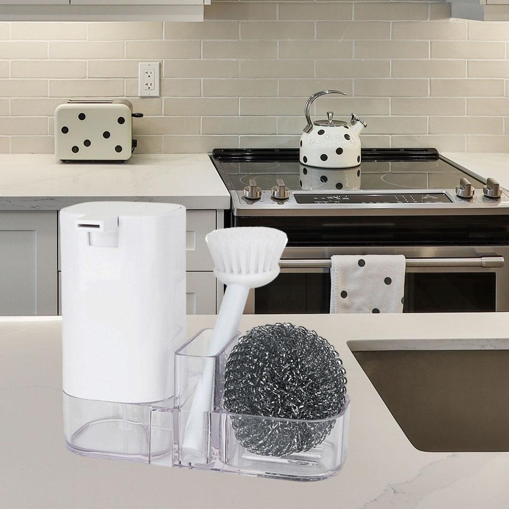 Soap Dispenser Detergent Bottle Household Storage Caddy Set for Bathroom