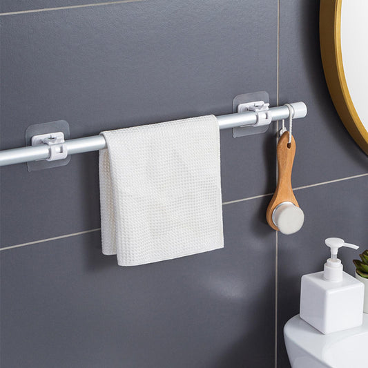 8 PCS Curtain Rod Brackets Holder Drapery Wall Mount Fixed Use White