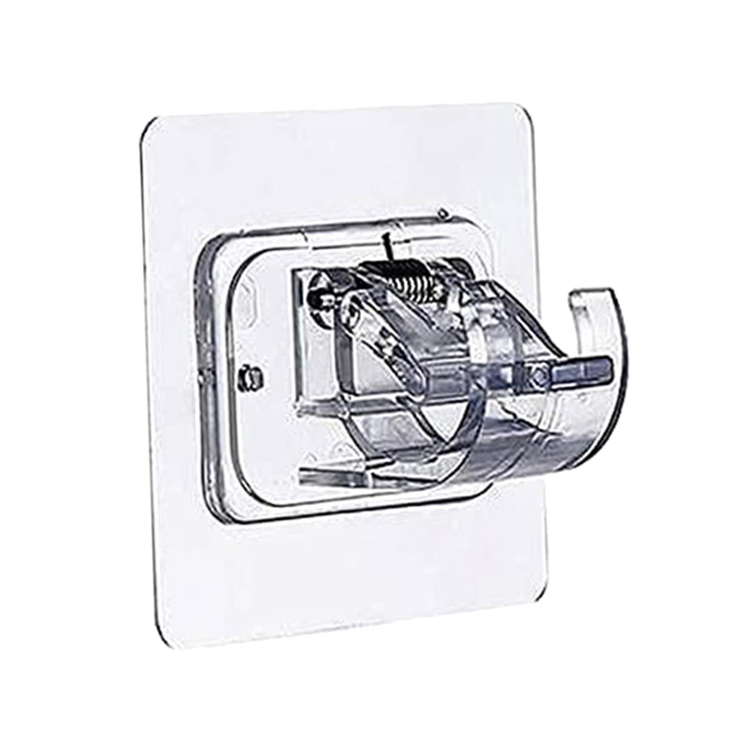 8 PCS Curtain Rod Brackets Holder Drapery Wall Mount Fixed Use Transparent