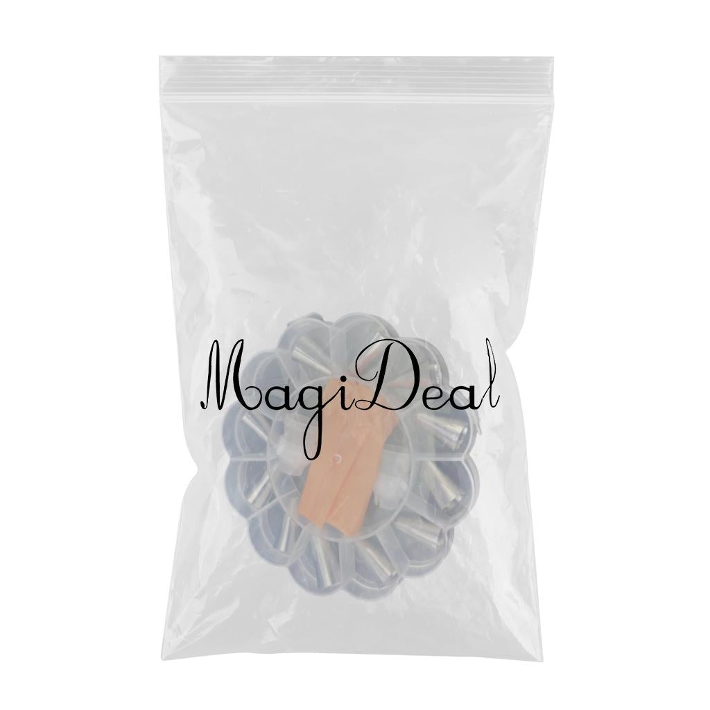 Icing Piping Nozzles Flower Mouth Stainless Steel for Xmas Cake Cream Orange